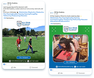 Gallery AI social posts