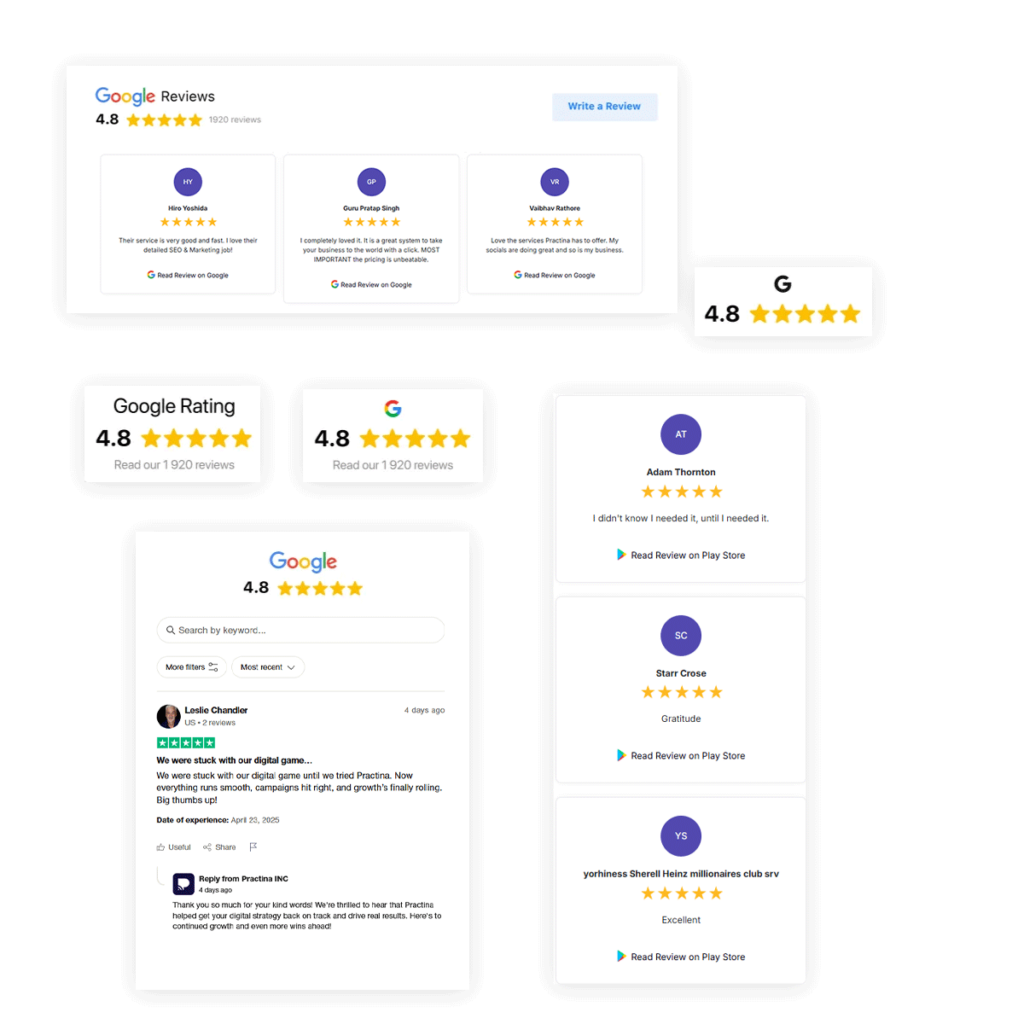 Floating Google Review Window Widget