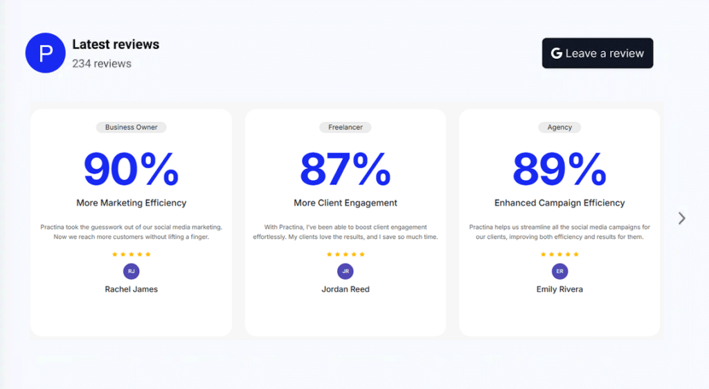 Google Reviews Rotating Carousel