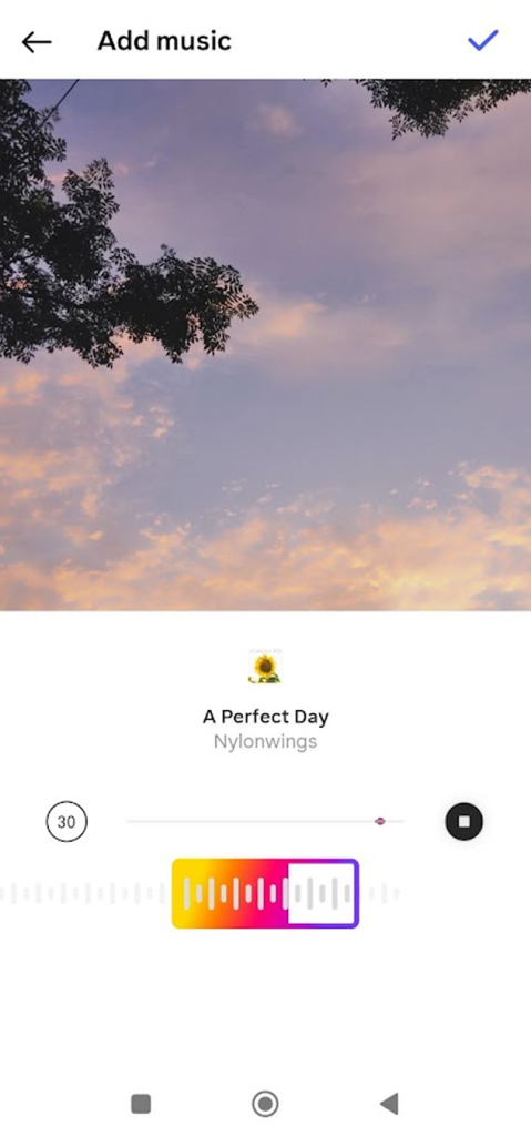 select the specific part of the track