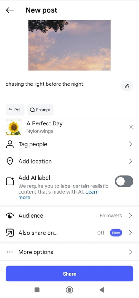 finalize your caption