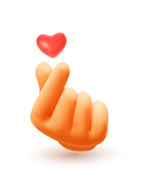 Finger heart / money