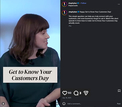 Get to Know Your Customers Day