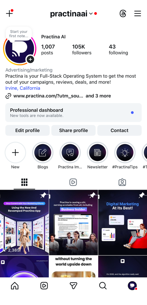 Business or Creator account
