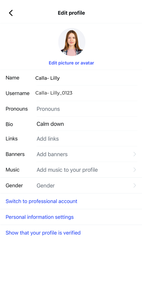 Settings → Account → Switch to Professional Account