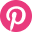Pinterest logo: white 'P' on a pink circular background