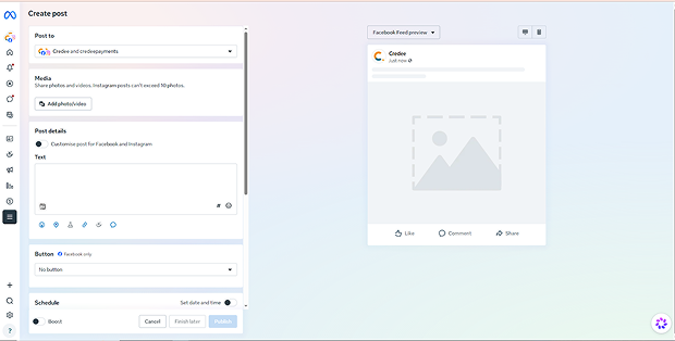 Post Using Meta Business Suite